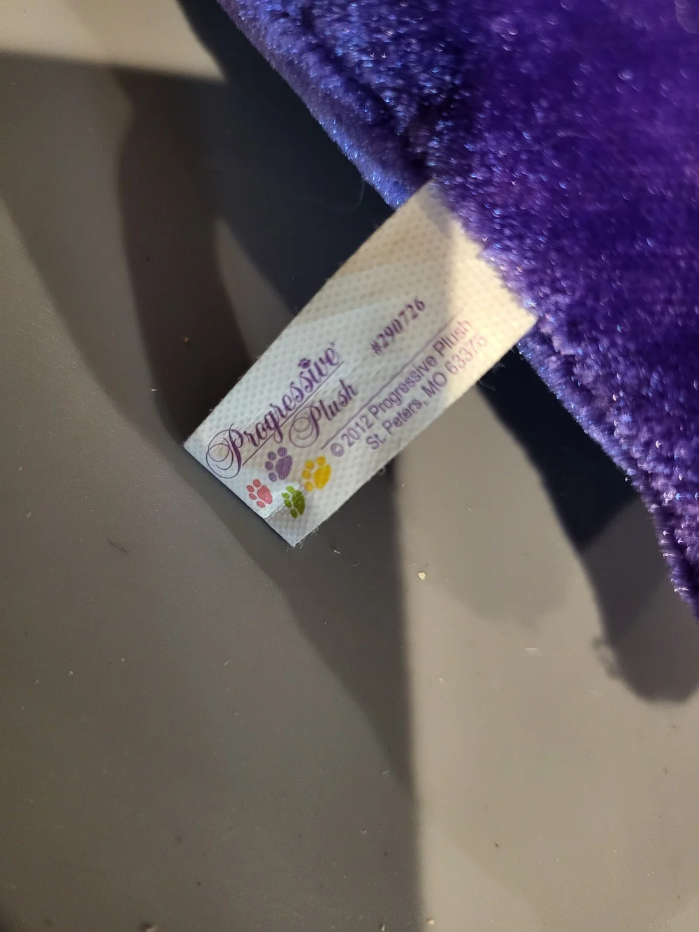 Purple Heart Plush Pillow - I Love You Accent by Progressive Plush